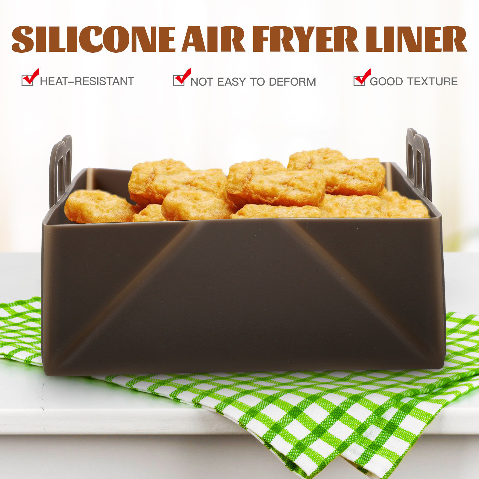 Air Fryer Silicone Liner Reusa - Air Fryer Silicone Pot Liner recension och pris