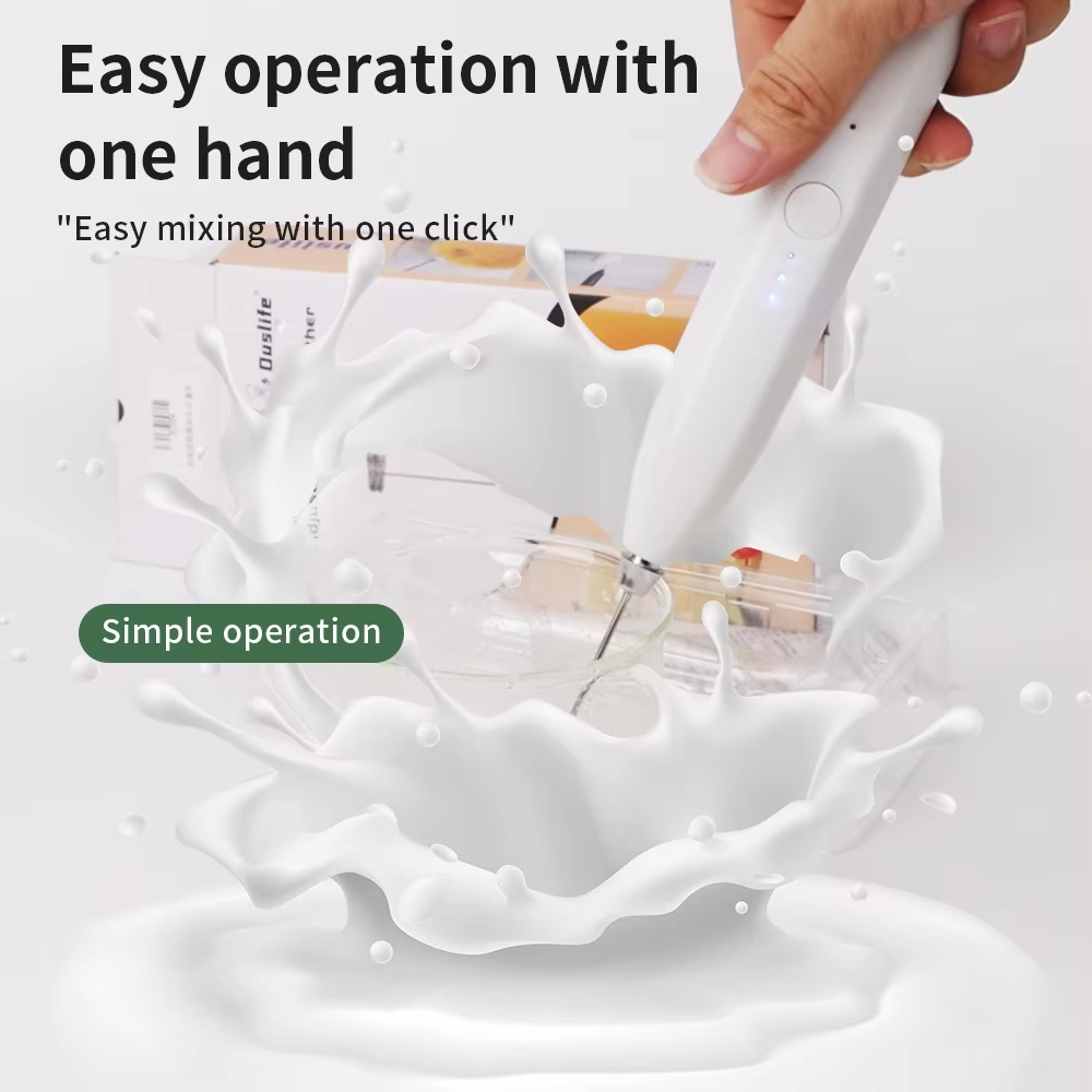 Electric Milk Frother, 3-Speed - Electric Milk Frother Handheld recension och pris